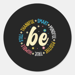 Motivationszitat Design Inspiration Positives Sage Runder Aufkleber