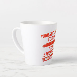 Motivationszitat-Design Milchtasse