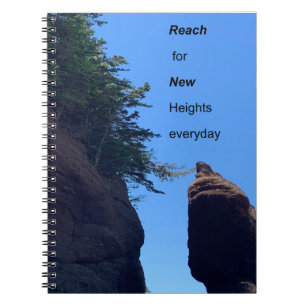 Motivationszitat Hopewell Rocks Notizbuch Notizblock