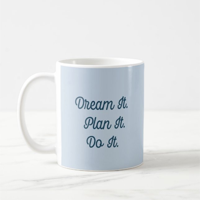 Motivationszitat Kaffeetasse (Links)