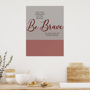 Motivationszitat – Minimalistischer Wanddruck Poster
