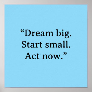 MOTIVATIONSZITAT-POSTER POSTER