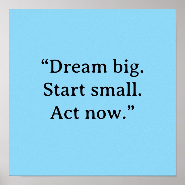 MOTIVATIONSZITAT-POSTER POSTER (Vorne)