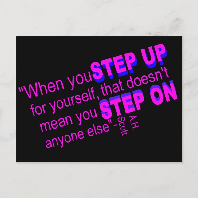 Motivator, Vorwärtsdenker Postkarte (Vorderseite)