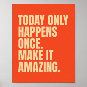 Motivdesign mit fetter Retro-Typografie-Zitat Poster