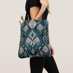 Motive Afrikanischer Boho-Paisley-Blumen-Ikat-Must