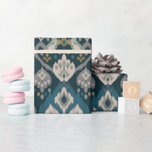 Motive Afrikanisches Boho-Paisley-Blumenmuster Ika Geschenkpapier