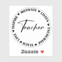 motivieren hören zu lehren Liebe Sticker