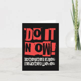 Motivieren Sie jetzt Funny Gift Premium Karte