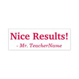 Motivieren von "Nice results!" + Name des benutzer Permastempel