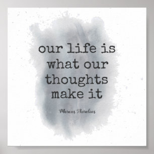 motivierend Anführungsstrich Spritzer Poster