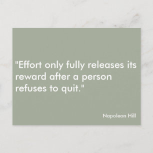 Motivierend Anführungszeichen für Inspirationsquel Postkarte