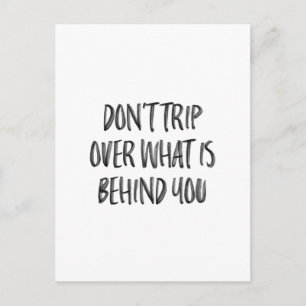 Motivierend Anführungszeichen mit Handschrift Postkarte