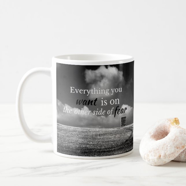 Motivierend Angebot: Alles, was du will, ist auf.. Kaffeetasse (Mit Donut)