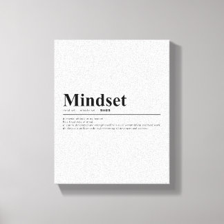 Motivierend Angebot für Mindset-Definition Leinwanddruck