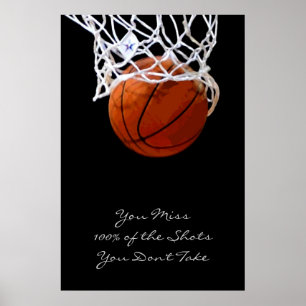 Motivierend Angebot für Sport Basketball-Poster Poster