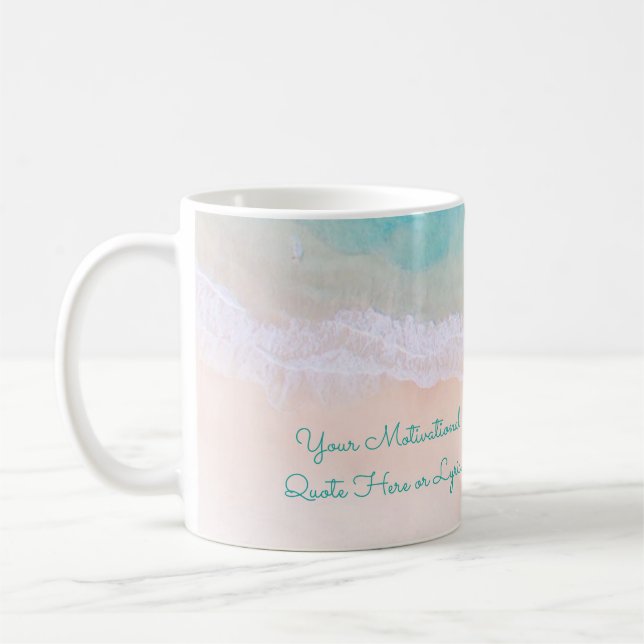 Motivierend Angebot für Wave, Sand, Strand Kaffeetasse (Links)