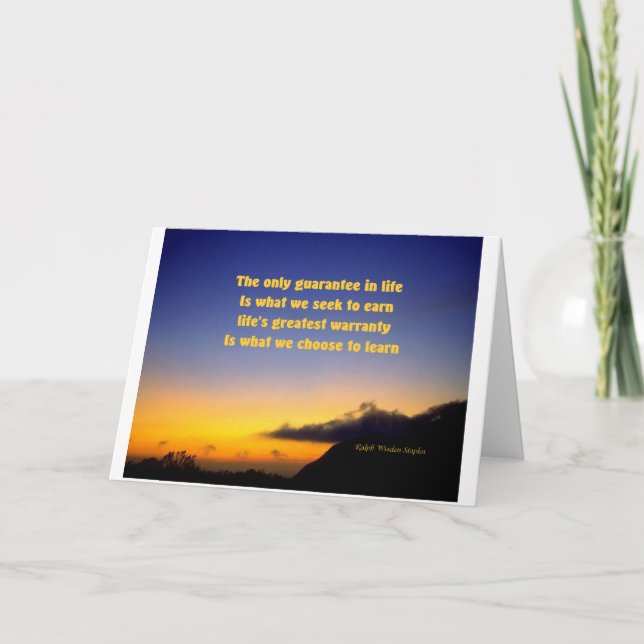 Motivierend Angebot Karte (Vorderseite)