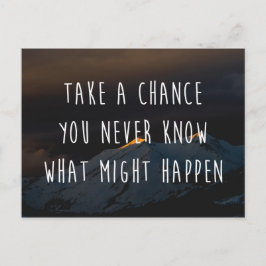 Motivierend Angebot Postkarte