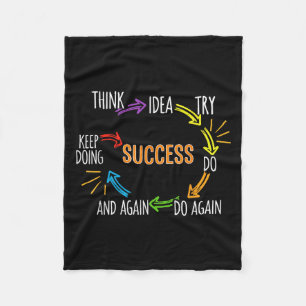 Motivierend Angebotsmotivation Erfolg Inspiration Fleecedecke
