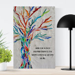 Motivierend Angebotsstruktur Poster<br><div class="desc">Dieses dekorative Poster verfügt über einen Mosaikbaum in Regenbogenfarben und Platz für Sie, um Ihr eigenes inspirierend Zitat hinzuzufügen. Verwenden Sie die Option Weitere anpassen, um die Textgröße, den Stil oder die Farbe zu ändern, wenn Sie möchten. Weil wir unsere eigenen Kunstwerke erstellen, werden Sie dieses exakte Bild von anderen...</div>