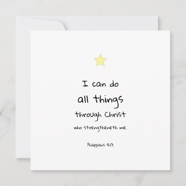 Motivierend Ankurbelungskarte für Bibelverse Feiertagskarte (Vorderseite)