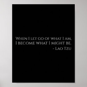 Motivierend antiker chinesischer Philosophie Taois Poster