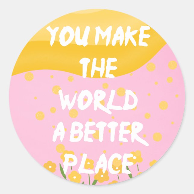 Motivierend Aufkleber (Vorderseite)