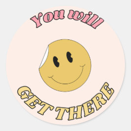 motivierend Aufkleber "You will get there"