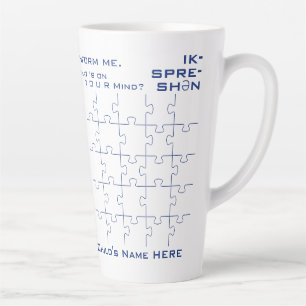 Motivierend Autismus, Blauer Puzzle Milchtasse
