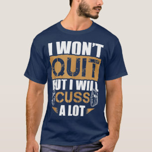 Motivierend Barbell Workout-Redewendungen T-Shirt