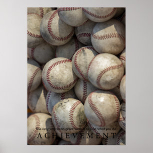 Motivierend Baseball erreichen Poster
