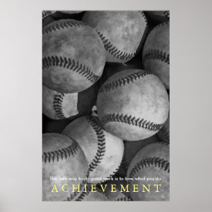 Motivierend Baseball erreichen Poster
