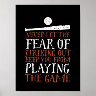 Motivierend Baseball-Sportangebot Poster