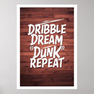 Motivierend Basketballangebot Poster