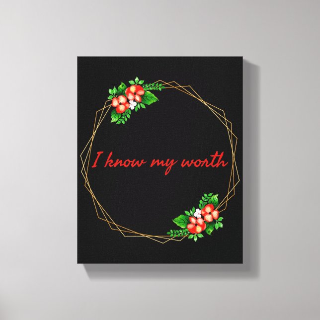 motivierend Bejahungen des Lebens Leinwanddruck (Vorderseite)