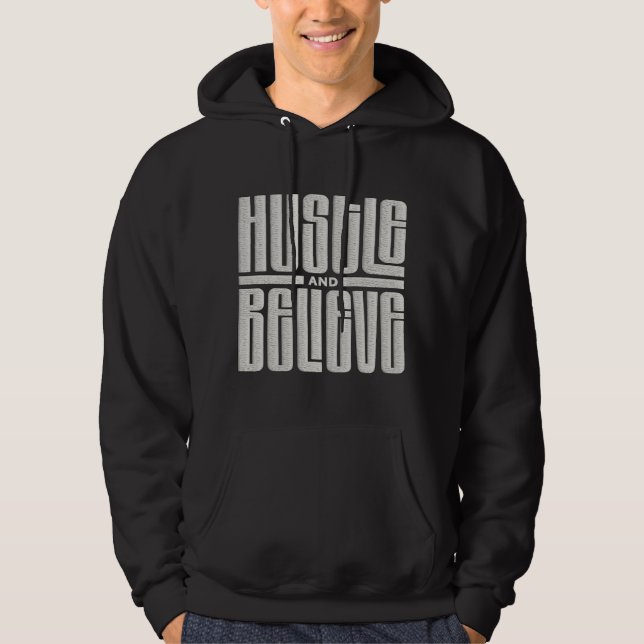 Motivierend bestickter Stil Hoodie (Vorderseite)