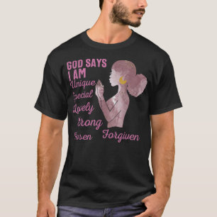 Motivierend Bibelversen für die afrikanische Ameri T-Shirt