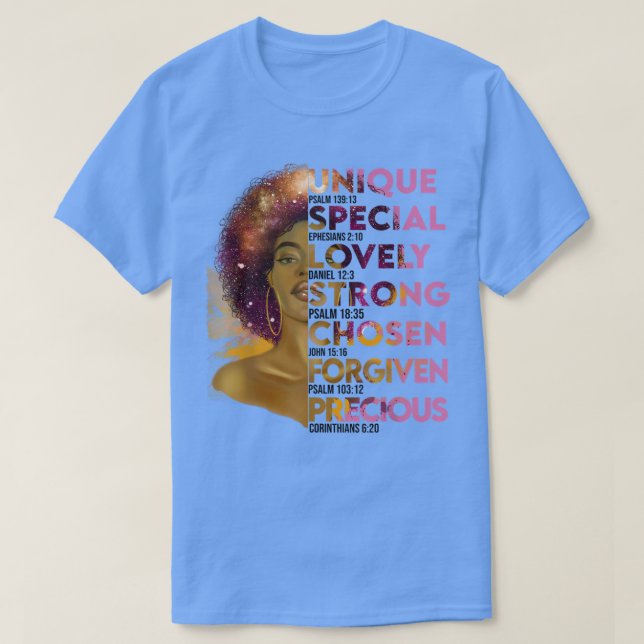 Motivierend Bibelversen für die afrikanische Ameri T-Shirt (Design vorne)