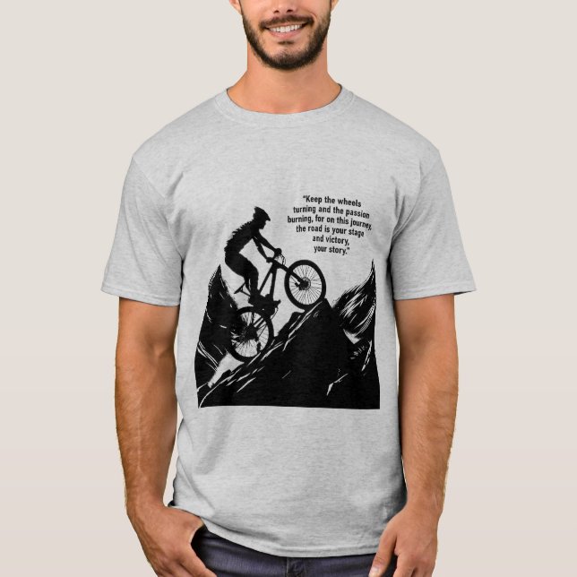 Motivierend Bike-Wettbewerb zum Inspirier T-Shirt (Vorderseite)
