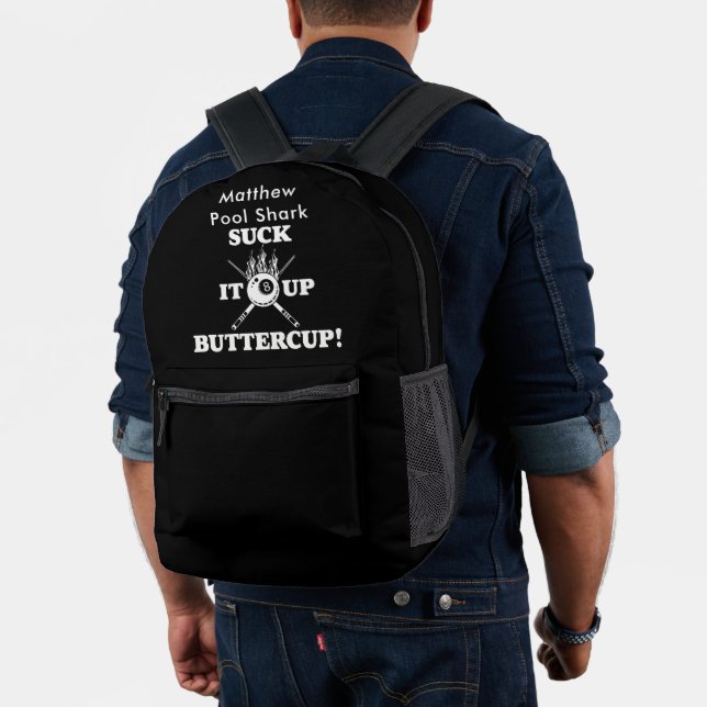 Motivierend Billardkarte mit fett gestaltetem Desi Bedruckter Rucksack (Insitu (Modell))