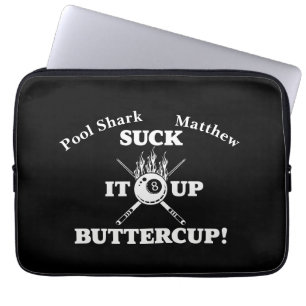 Motivierend Billardkarte mit fett gestaltetem Desi Laptopschutzhülle