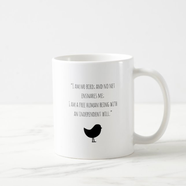 Motivierend bin ich keine Kaffee-Tasse Vogel Janes Kaffeetasse (Rechts)