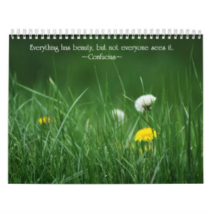 Motivierend Blumenkalender Kalender