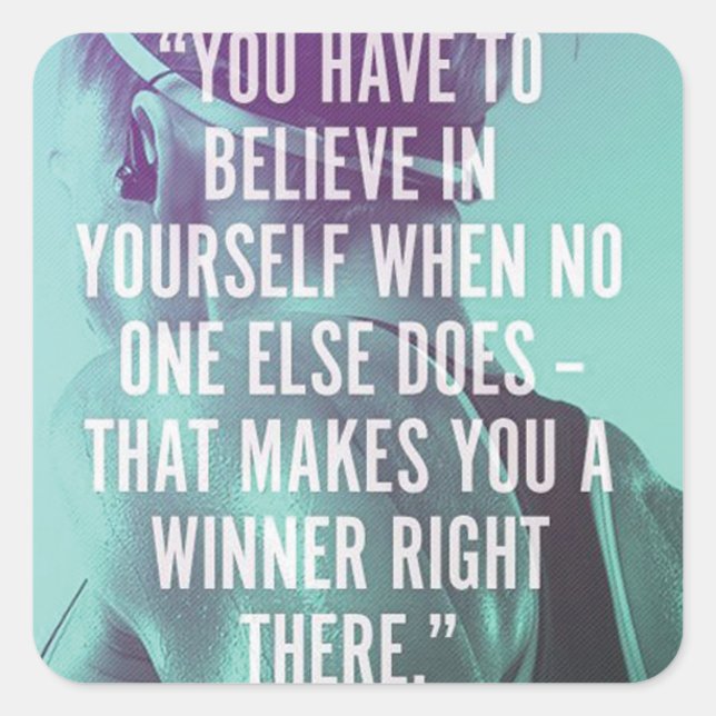 Motivierend Bodybuilding Gym Sticker (Vorderseite)