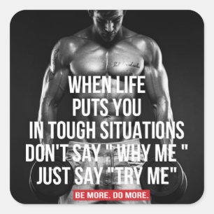 Motivierend Bodybuilding Gym Sticker