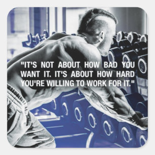 Motivierend Bodybuilding Gym Sticker