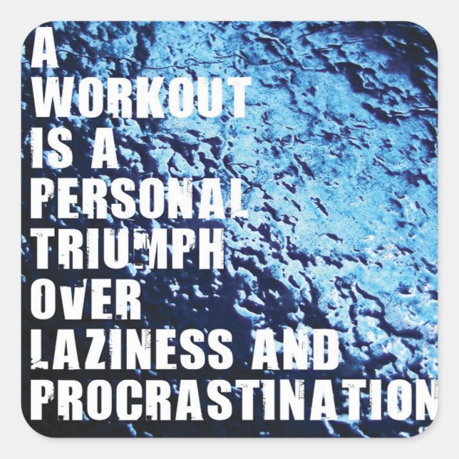 Motivierend Bodybuilding Gym Sticker (Vorderseite)