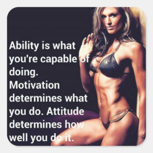 Motivierend Bodybuilding Gym Sticker