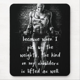 Motivierend Bodybuilding Mousepad